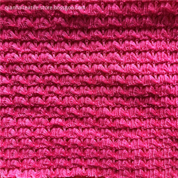 Rayon spandex jacquard hacci mesh